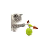 Frefly Store Tekerlekli Hacıyatmaz Kuş Kedi Oyuncağı 1 Adet (Limon Yeşili)