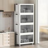 Frefly Store Tekerlekli Portatif Organizer Dolap, Çok Amaçlı Düzenleyici Raf - 00-Siyah - Beyaz - 1 - 2 cm