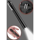 Frefly Store Telvesse 3 Mod Şarjlı LED M Tipi El Feneri Zoomlu Flaşörlü Polis Feneri 5 Watt Beyaz Işık 300 Lümen - 0,7