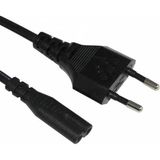 Frefly Store Teyp Fişi - Notebook Adaptör Işıldak Power Güç Kablosu 2 Pin - 0-Bordo