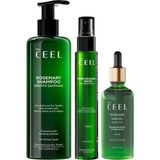 Frefly Store The Ceel Biberiye Saç Bakım Seti - Şampuan 250 Ml, Saç Toniği 100 ml ve Saç Yağı 50 Ml, Biotin, Keratin ve Vitamin E Içeren Hacim ve Parlaklık Destekleyici Saç Bakım Seti - 0 - 1 Yaş - 0 Siyah