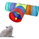 Frefly Store Tineke T Kedi Tüneli Katlanır Gökkuşağı Uzun Kedi Köpek Oyun Tüneli Evcil Hayvan Oyun Tüneli