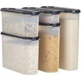 Frefly Store Tupperware Oval Set 5 Li Siyah Kapak - Abanoz