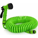 Frefly Store Turan Home 10 Metre Spiral Bahçe Hortumu Çok Fonksiyonlu Sulama Tabancalı