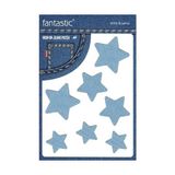 Frefly Store Ütü ile Yapışan Kot Arma Patch Kot Yaması, Denim Jeans Onarım & Dekoratif Amaçlı Yıldız (Buz Mavi) - 41 Delft Blue