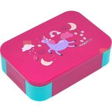 Frefly Store Vagonlife Bento 900ML Lunchbox Tek Katlı 2 Bölmeli Pp Plastik Çocuk Sefer Tası Yemek Kutusu (Pembe) - Ahşap - Bej