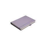 Frefly Store Venzi Sert Kapaklı Lastikli Tarihsiz Kalın Yapraklı Noktalı Defter 14X20 cm Pastel Mor - 41 Delft Blue