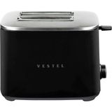 Frefly Store Vestel Retro Siyah Ekmek Kızartma Makinesi - Ahşap - Bej - Siyah