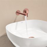 Frefly Store Vitra Origin A4258126 Ankastre Lavabo Bataryası, Iki Rozetli, Sıva Üstü, Bakır