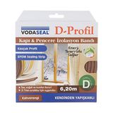 Frefly Store Vodaseal 53.01.050 Kapı Pencere Izolasyon Bandı, Kendinden Yapışkanlı, Kahve