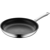 Frefly Store Wmf Profi Resist 28 cm Tava, Indüksiyon Uyumlu, Yapışmaz Kaplamalı Çok Katmanlı Malzeme, Petek Desenli Yüzey, Paslanmaz Çelik Sap, 260°C'YE Kadar Fırına Uygun