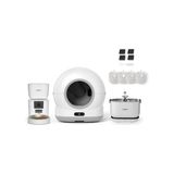 Frefly Store Xenon Smart Akıllı Otomatik Kedi Tuvaleti (Kamerasız) Hareket Algılamalı Köpek Kabı (Kameralı) Şarjlı Bataryalı Su Pınarı Sebili ve Filtre (4 Adet) Evcil Hayvan 4'lü Pet Ürünleri Başlangıç Seti