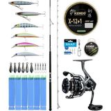 Frefly Store Yek Outdoor Shore Jig Seti Okuma Azores Shore Jigging Spin 292CM 20-80GR 2 Parça Olta Kamışı&okuma Safyre SF-4000A 7+1bb Olta Makinesi