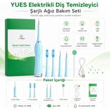 Frefly Store Yues Elektrikli Diş Temizleyici, Şarjlı Diş Taşı ve Leke Temizleme Cihazı, 3 Kademeli Titreşim, Değiştirilebilir Başlıklar, Ipx6 Suya Dayanıklı, USB Şarjlı Ağız Bakım Seti - Ahşap - Bej