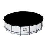 Frefly Store Yüksek Kaliteli Pvc Havuz Örtüsü - 555 cm Çapındaki Yuvarlak Yer Üstü Havuzlar Için