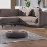 Frefly Store Yumuşak Peluş Kedi ve Köpek Yatağı, Beyaz ve Antrasit Renk Seçenekleri