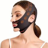 Frefly Store Yüz Korsesi Çene Boyun Bandı Horlama Önleyici Gıdı Yanak Gıdık Toplama (Siyah, Tek Ebat)