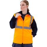 Frekans İş Güvenliği Safesawa Alaska Hi-Vis 2 In 1 Yelek Neon Turuncu 4121R - 4XL