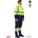 Frekans İş Güvenliği Safesawa Alaska Hi-Vis 5 In 1 Parka Neon Sarı - Lacivert 5+1 Mont 4121 - 2XL