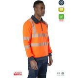 Frekans İş Güvenliği Safesawa Alaska Hi-Vis Yarım Fermuarlı Sweatshirt Neon Turuncu 8140 - XL
