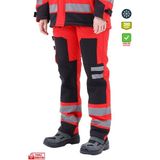 Frekans İş Güvenliği Safesawa Arrowstar Softshell Kalın Unisex Pantolon Kırmızı 2021 - XL