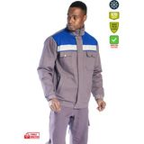 Frekans İş Güvenliği Safesawa Oscar Kışlık Içi Polarlı Mont Gri/saks Mavi 4111 - Gri - Mavi