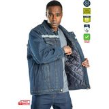 Frekans İş Güvenliği Safesawa Ranger Kapitoneli Kot Mont 3110 - Mavi - XL