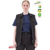 Frekans İş Güvenliği Safesawa Texas Likralı Unisex Kot Yelek Siyah 2152 - M