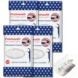 Fremouth Ortodontik diş ipi penaları, diş ipi penaları, 100 adet (2'li paket), seyahat çantası ile birlikte