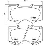 Fren Balata On-(Toyota Hilux 06-14 4×2 3.0 Vigo / Hilux 15-/ 3.0 4Wd Revo / Land Cruiser Mga-55692