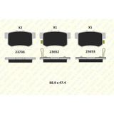 Fren Balatasi Arka Accord 90 98 Legend 87 91 Prelude 90 96