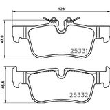 Fren Balatası Arka Bmw F40-F45-F46-F48 Arka Mını F54-F60 - Mga 56277