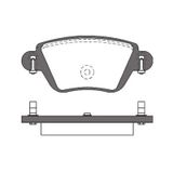 FREN BALATASI ARKA ( FORD : MONDEO 00-04 ) (RENAULT: KANGOO "1.9 DCI-1.6 16V" 01> ) MGA-55570