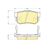 Fren Balatası Arka Honda Accord 90-98 / Shuttle 94-04 / Rover 600 90- / Suzuki Sx4 06- / Mga-55307
