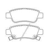 Fren Balatası Arka Honda Crv 2.0 Vtec 2007-2012 Crv 1.6 2012 - Mga 55328