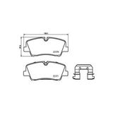 FREN BALATASI ARKA-(HYUNDAI : H350 Minibüs 2.5 CRDI / HYUNDAI : H350 Otobüs: 2.5 CRDI / ) MGA-55715