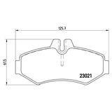 Fren Balatası Arka Mercedes W463 B901 B904 . Vw Lt 28-35-46