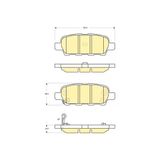 Fren Balatası Arka Nissan Qashqai J10 07-13 Xtrail T30 00-/ Xtrail T31 07-13 Parthfinder Mga-55416