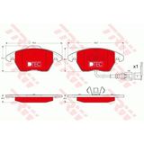 Fren Balatasi On Fdb1641 Vw Bm Golf5-Golf6-Jetta-Caddy-Passat-Leon 04- -Gdb1550dte