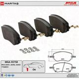 Fren Balatası Ön (Fiat Egea 1.3 Jtd 1.4 1.5 T4 Hybrid 1.6 1.6 Jtd 500E) Mga-55758