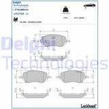 Fren Balatası On- Fıat Egea Station Wagon 356 1.3 D 356wxh1a 2020- Delphı Lp3709 Oem