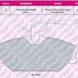 Fren Balatası Ön Fıslı Vwa 20916 Renault 597135t Eko Wva 20916 Laguna Megane 1.6 1.8 2.0