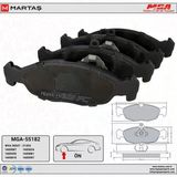 Fren Balatası Ön Opel Astra F Corsa B Combo B Vectra A Küçük Tip Mga-55182
