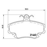 Fren Balatası On Renault: R19-r21-clıo-megane Brembo
