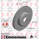 Fren Dıskı On Bmw G30 F90 G31 G32 G11 G12 Delıklı Zımmermann 150.2956.52-34116860909