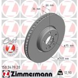 Fren Dıskı On Sag Bmw F10 F07 F11 F12 F01 Zımmermann 150.3479.20