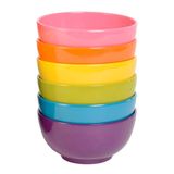 French Bull 4" Mini Kase 6'lı Set - Melamin Yemek Takımı - Küçük, Çocuk, Makarna - Çok Renkli