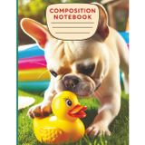 French Bulldog Notebook: Cute Dog Graph Paper Journal, 8.5x11 Inch, 100 Pages, 5x5 Quad Ruled Adorable French Bulldog Cover Graphing, Math, and School Notebook for Kids and Teens
