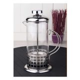 French Press Lüx 350 Ml. Borasilikat Cam, Bitki Çayı, Kahve Demliği