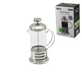 French Press Metal Kafes - Metal Kapak 350Ml Cam Bitki Süzgeçi (2818)